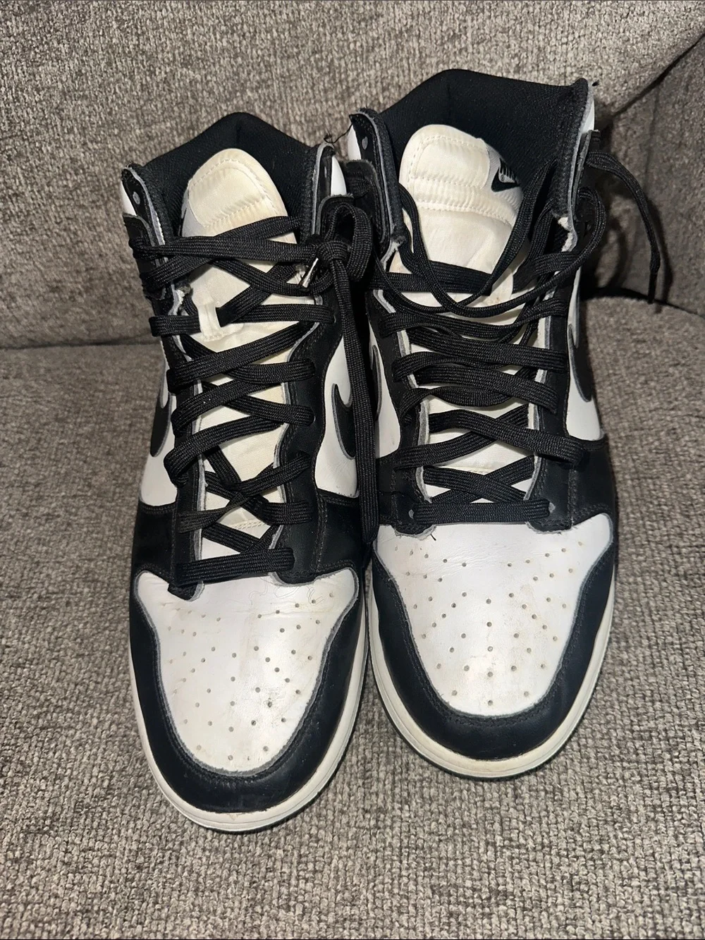 Nike Men’s Black & White High-Top Sneakers — Retro Court Style